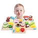 Set 3 puzzle 3d din lemn, feliere fructe, legume, alimente